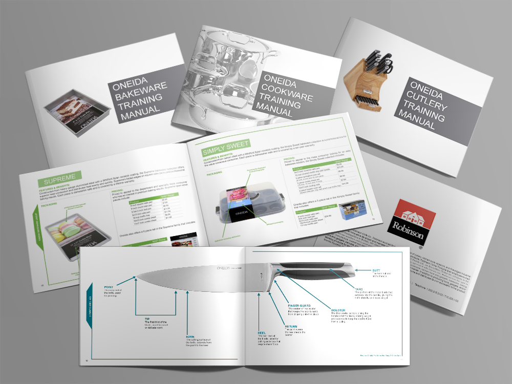 training manual examples - redpoint design portfolio